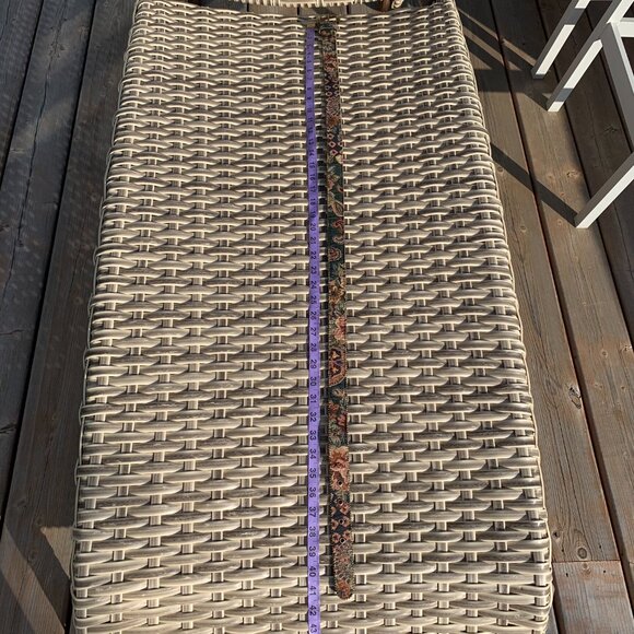 Vintage 80s Tapestry Statement Retro Boho Waist Belt - Picture 11 of 15